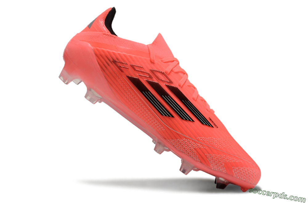 Adidas F50 Elite FG Low-Tops Football Boots - Red/Black/Silver 4