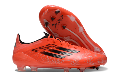 Adidas F50 Elite FG Low-Tops Football Boots - Red/Black/Silver