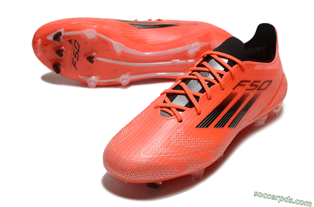 Adidas F50 Elite FG Low-Tops Football Boots - Red/Black/Silver 3