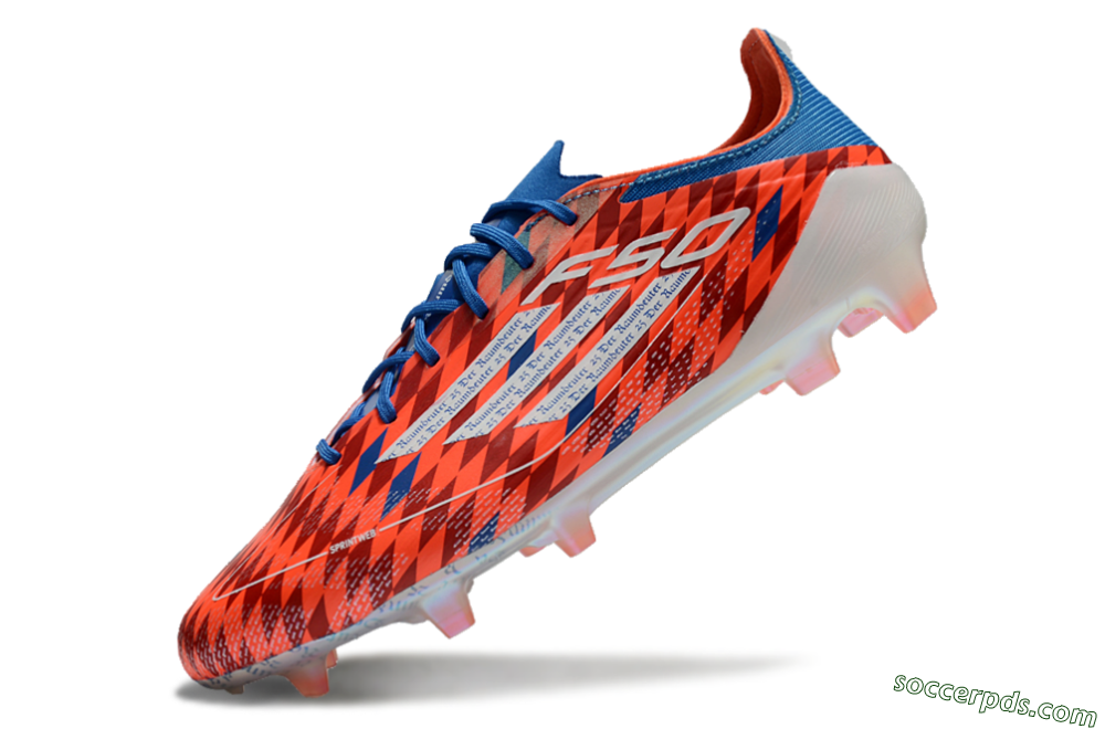 Adidas F50 Elite FG Low-Tops Football Boots - Red/White/Blue 5