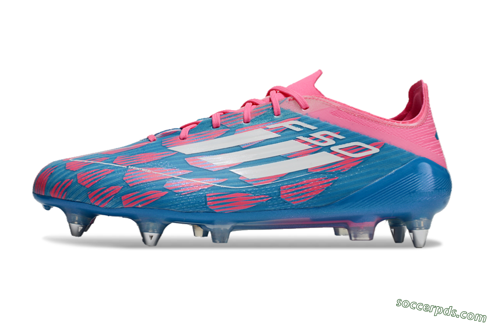Adidas F50 Elite SG Low-Tops Football Boots - Blue/Pink 2