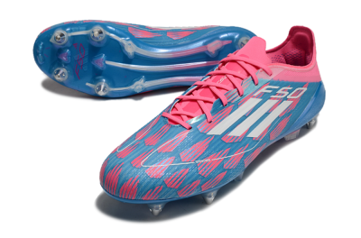 Adidas F50 Elite SG Low-Tops Football Boots - Blue/Pink