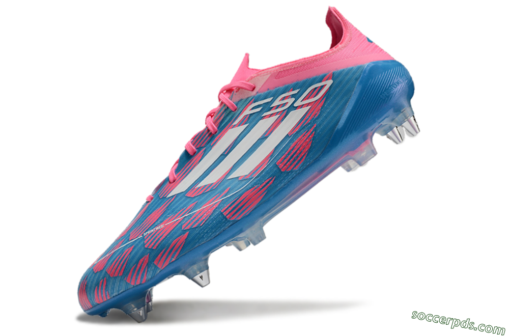 Adidas F50 Elite SG Low-Tops Football Boots - Blue/Pink 5