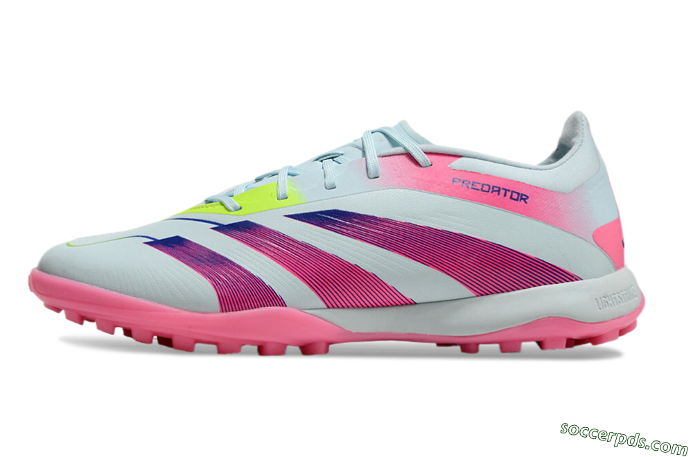 Adidas Predator 24 Elite TF Low-Tops Football Shoes - Jade/Pink/Yellow 2