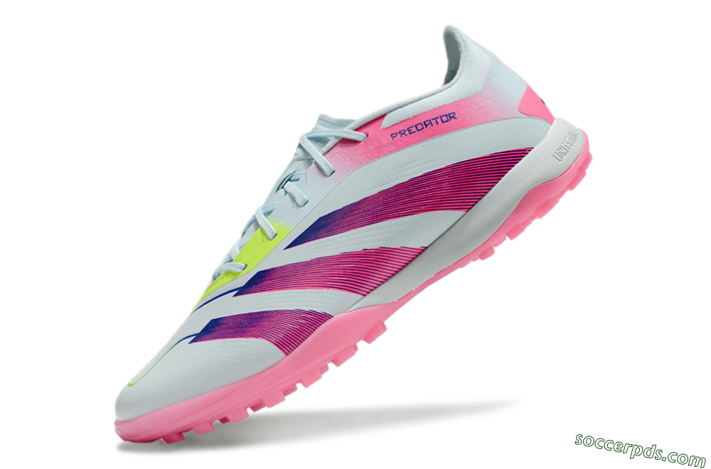 Adidas Predator 24 Elite TF Low-Tops Football Shoes - Jade/Pink/Yellow 5