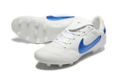 Nike The Premier 3 FG Low-Tops Football Boots - Beige/Blue/White