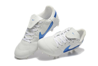 Nike The Premier 3 FG Low-Tops Football Boots - Beige/Blue/White