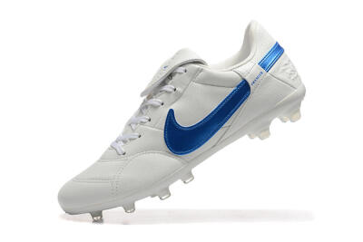 Nike The Premier 3 FG Low-Tops Football Boots - Beige/Blue/White