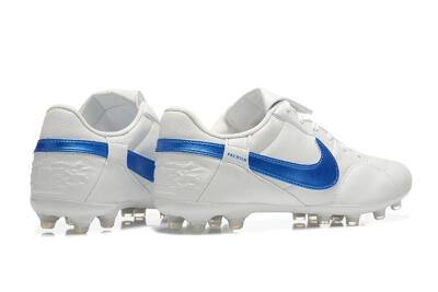 Nike The Premier 3 FG Low-Tops Football Boots - Beige/Blue/White