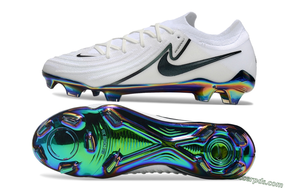 Nike Phantom Luna Elite FG Low-Tops Football Boots - White/Black/Gold 0