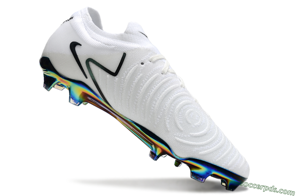 Nike Phantom Luna Elite FG Low-Tops Football Boots - White/Black/Gold 4