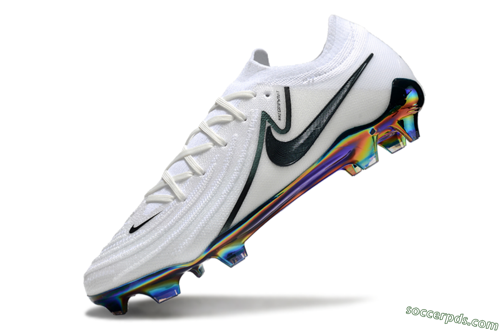 Nike Phantom Luna Elite FG Low-Tops Football Boots - White/Black/Gold 5
