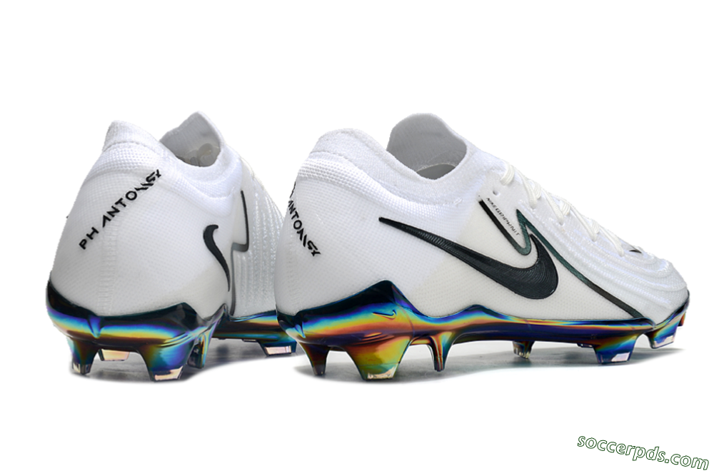 Nike Phantom Luna Elite FG Low-Tops Football Boots - White/Black/Gold 6