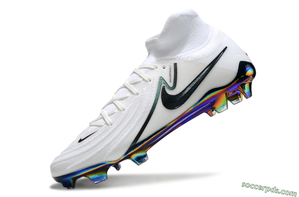 Nike Phantom Luna Elite FG High-Tops Football Boots - White/Black/Gold 4