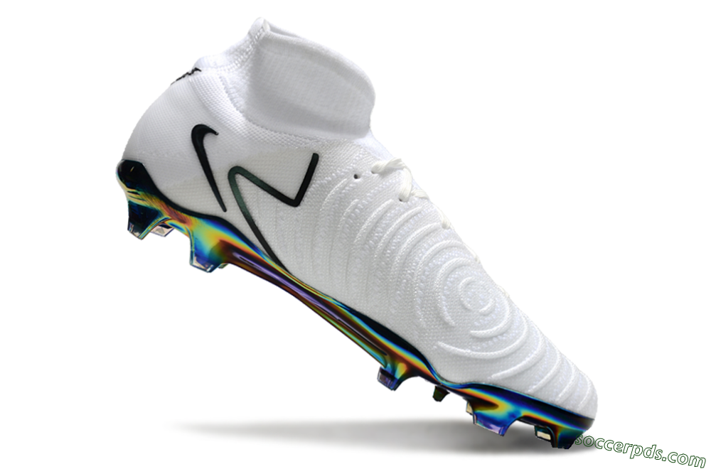 Nike Phantom Luna Elite FG High-Tops Football Boots - White/Black/Gold 5