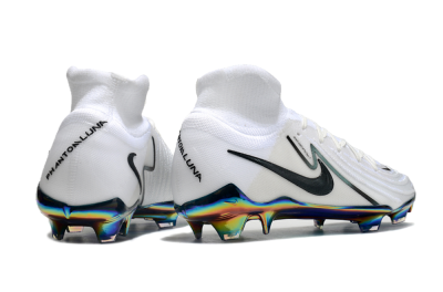 Nike Phantom Luna Elite FG High-Tops Football Boots - White/Black/Gold
