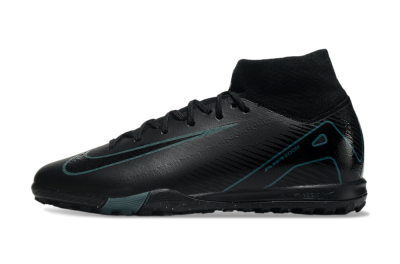 Nike Air Zoom Mercurial Superfly 10 Elite TF High-Tops Football Shoes - Black/Green/Silver
