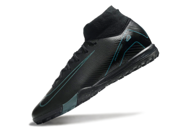 Nike Air Zoom Mercurial Superfly 10 Elite TF High-Tops Football Shoes - Black/Green/Silver