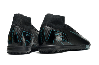 Nike Air Zoom Mercurial Superfly 10 Elite TF High-Tops Football Shoes - Black/Green/Silver