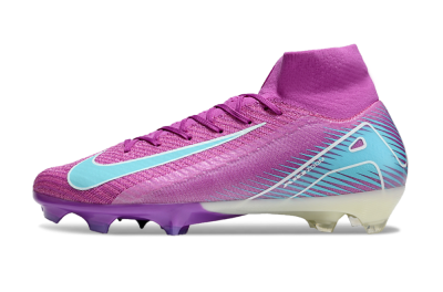 Nike Air Zoom Mercurial Superfly 10 Elite FG High-Tops Football Boots - Purple/Green