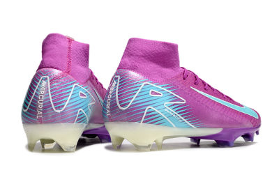 Nike Air Zoom Mercurial Superfly 10 Elite FG High-Tops Football Boots - Purple/Green