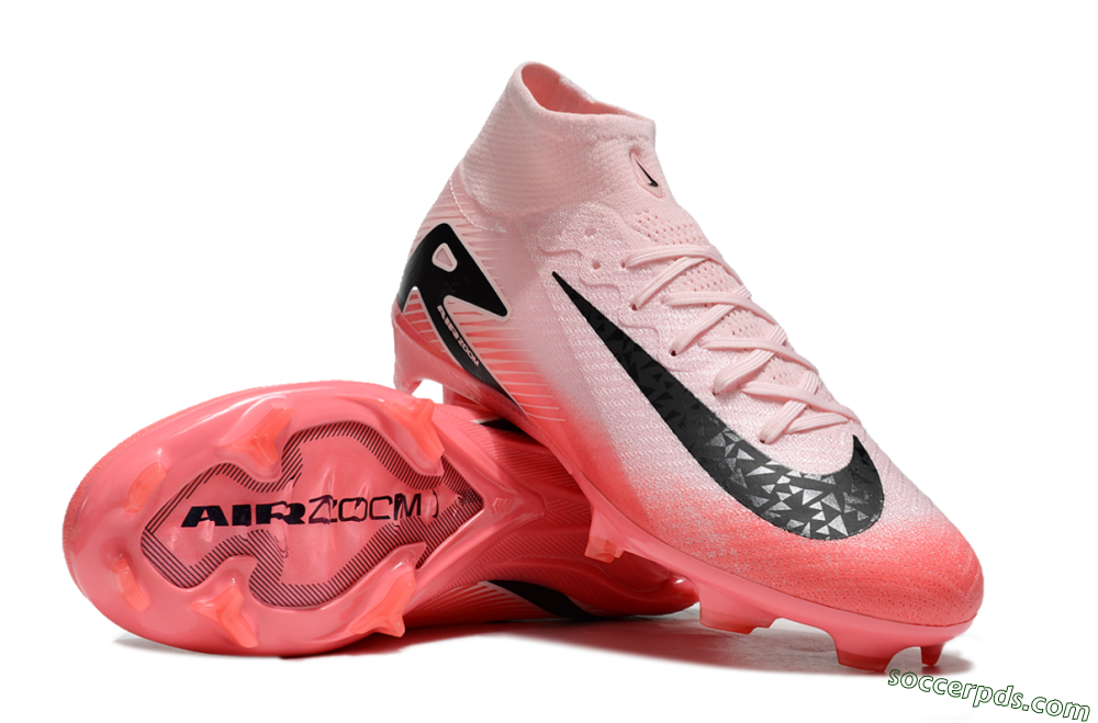 Nike Air Zoom Mercurial Superfly 10 Elite FG High-Tops Football Boots - Pink/Red/Black 3