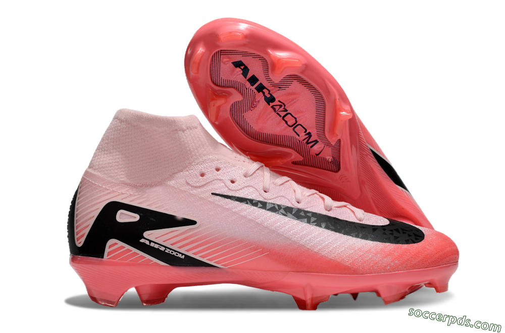 Nike Air Zoom Mercurial Superfly 10 Elite FG High-Tops Football Boots - Pink/Red/Black 1