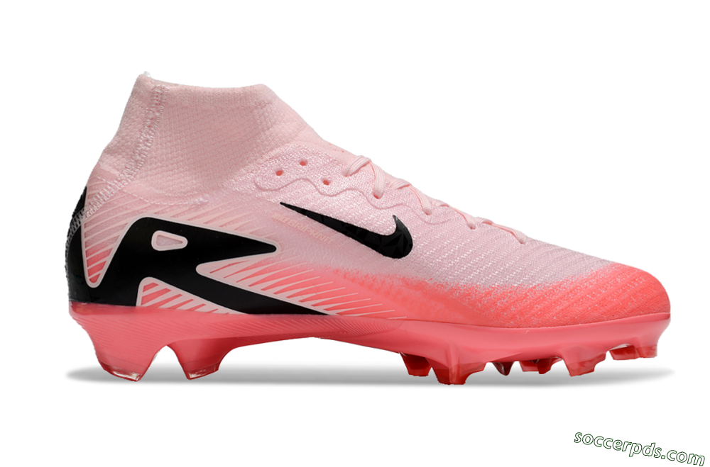 Nike Air Zoom Mercurial Superfly 10 Elite FG High-Tops Football Boots - Pink/Red/Black 5