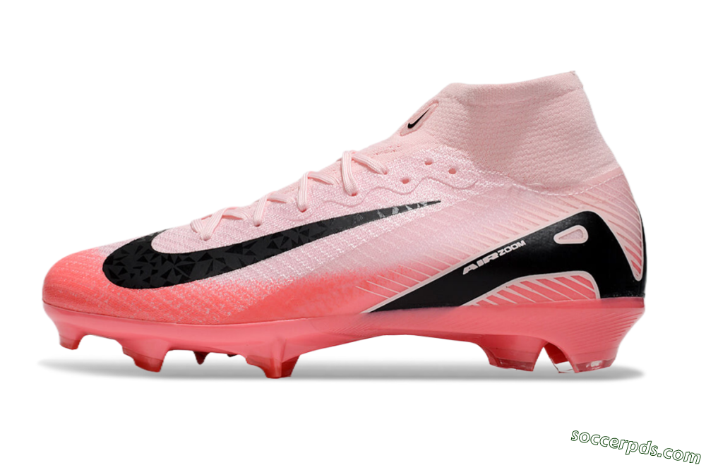 Nike Air Zoom Mercurial Superfly 10 Elite FG High-Tops Football Boots - Pink/Red/Black 2