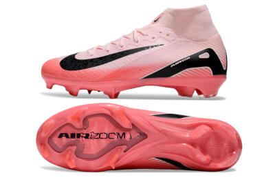 Nike Air Zoom Mercurial Superfly 10 Elite FG High-Tops Football Boots - Pink/Red/Black