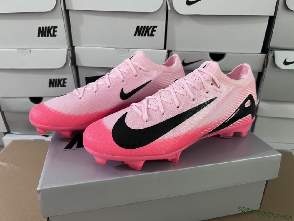 Nike Air Zoom Mercurial Vapor 16 Elite FG Low-Tops Football Boots - Pink/Red/Black