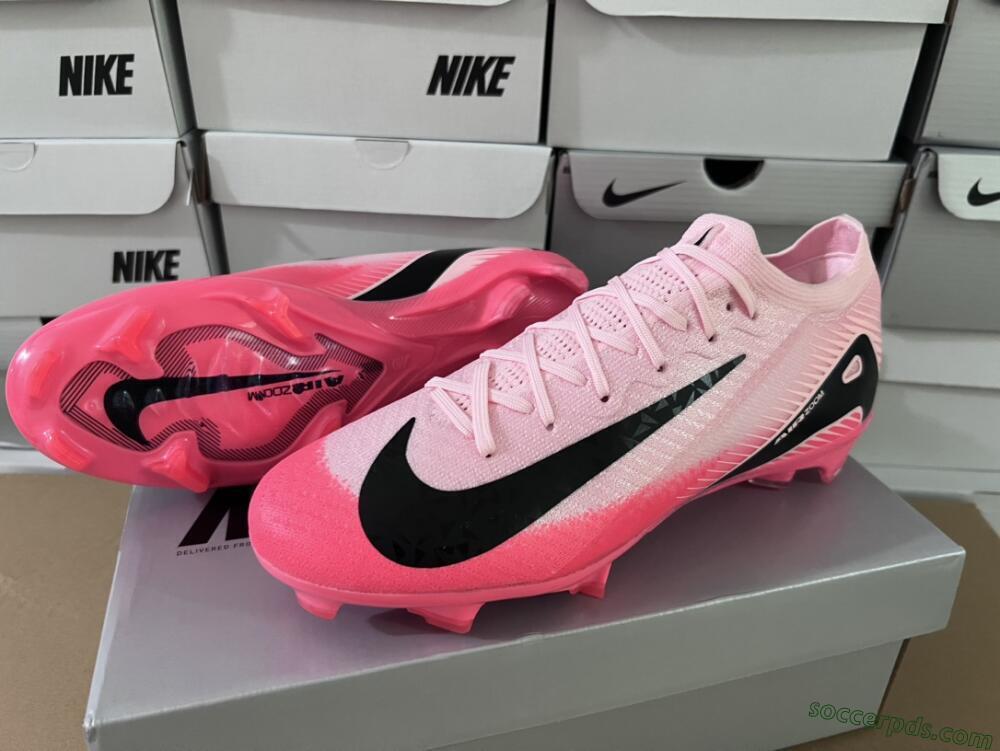 Nike Air Zoom Mercurial Vapor 16 Elite FG Low-Tops Football Boots - Pink/Red/Black