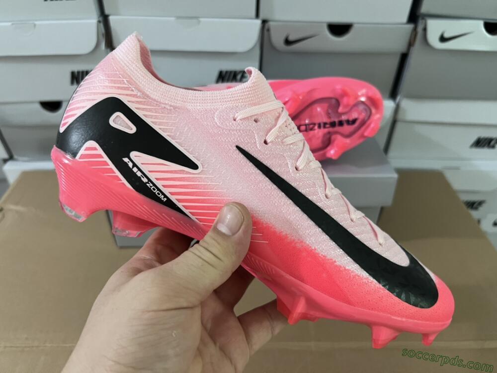 Nike Air Zoom Mercurial Vapor 16 Elite FG Low-Tops Football Boots - Pink/Red/Black