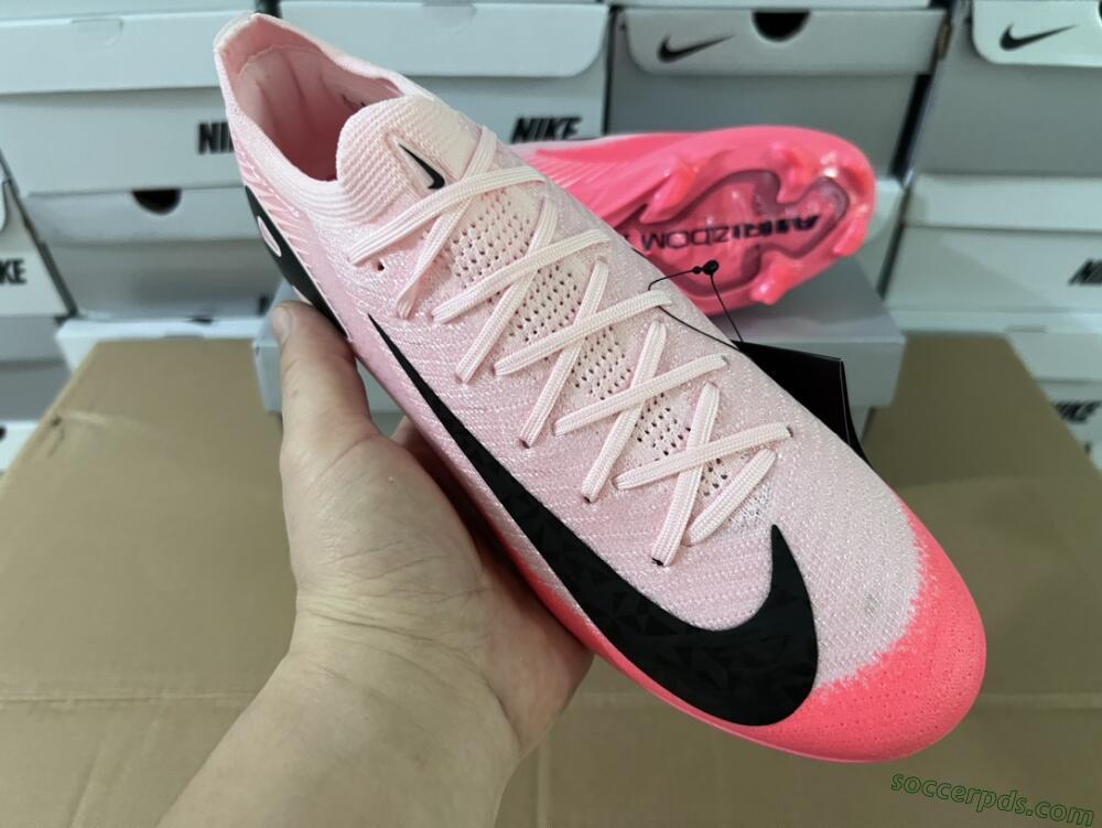 Nike Air Zoom Mercurial Vapor 16 Elite FG Low-Tops Football Boots - Pink/Red/Black