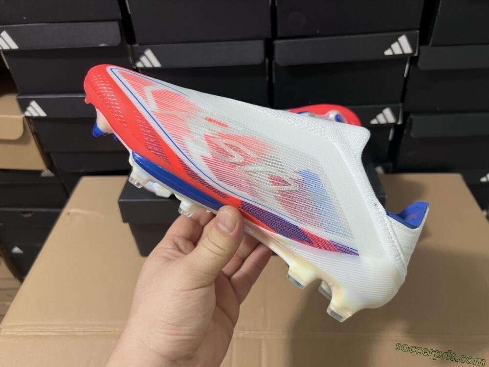 Adidas F50+ Lightstrike Pro Laceless FG Low-Tops Football Boots - Red/White/Blue