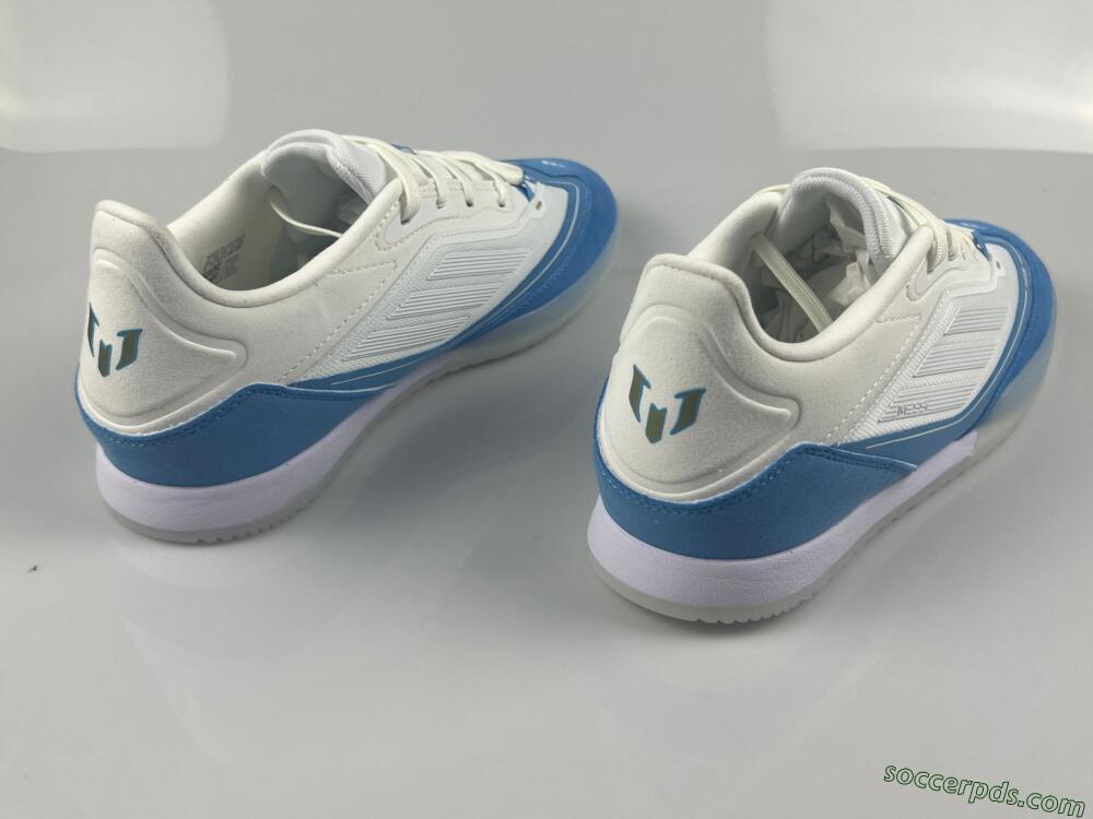 Messi Adizero F50 Freestyle IC Low-Tops Football Shoes - White/Blue/Grey