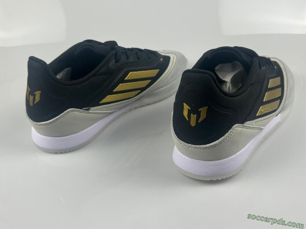 Messi Adizero F50 Freestyle IC Low-Tops Football Shoes - Grey/Black/Gold