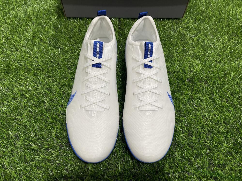 Nike Air Zoom Mercurial Vapor 16 Pro TF Low-Tops Football Shoes - White/Blue