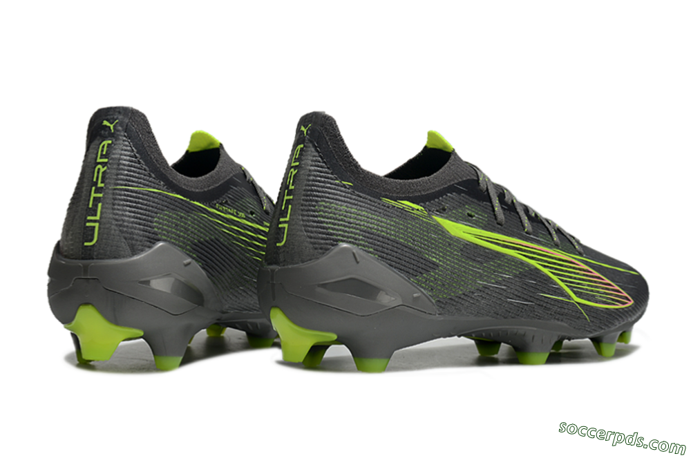 Puma Ultra Ultimate FG Low-Tops Football Boots - Oliver Green/Yellow 6