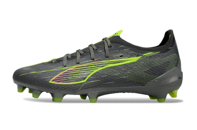 Puma Ultra Ultimate FG Low-Tops Football Boots - Oliver Green/Yellow
