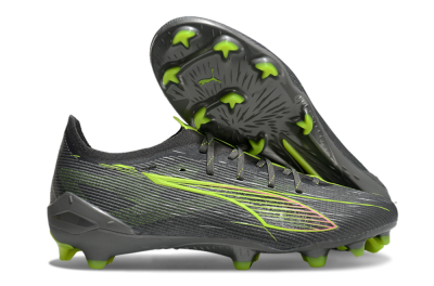 Puma Ultra Ultimate FG Low-Tops Football Boots - Oliver Green/Yellow