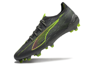 Puma Ultra Ultimate FG Low-Tops Football Boots - Oliver Green/Yellow