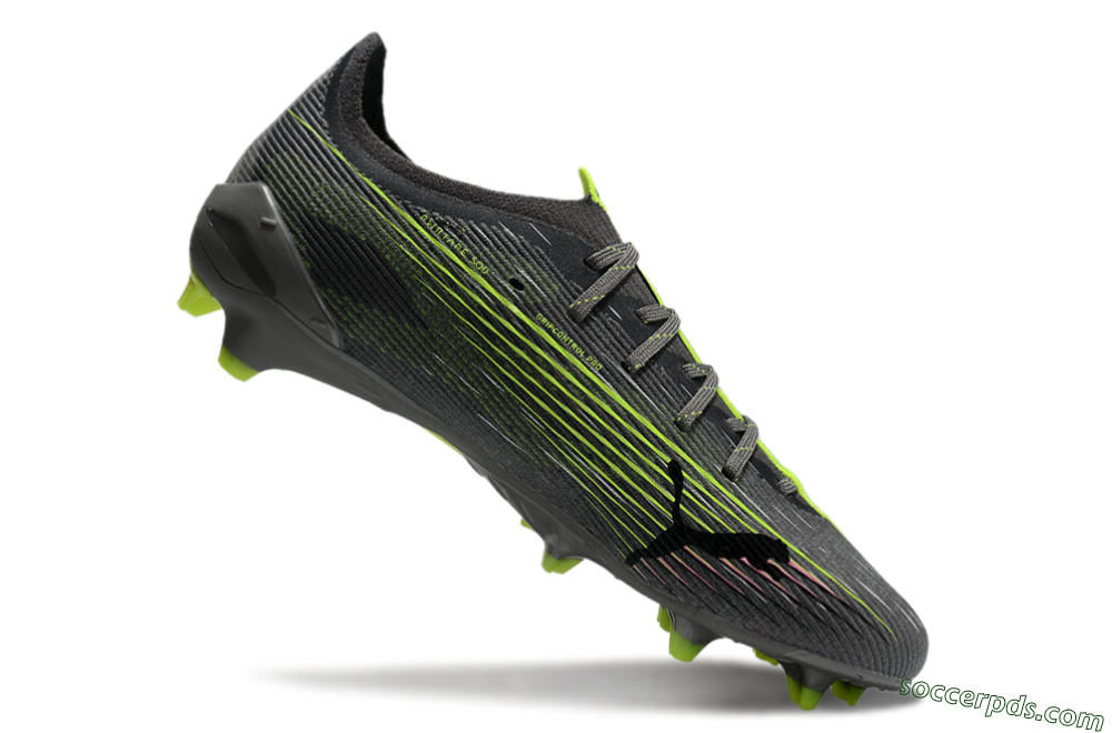 Puma Ultra Ultimate FG Low-Tops Football Boots - Oliver Green/Yellow 5