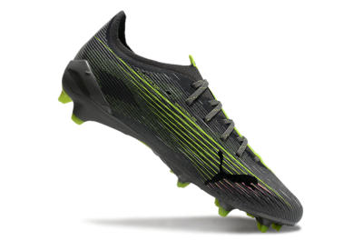 Puma Ultra Ultimate FG Low-Tops Football Boots - Oliver Green/Yellow