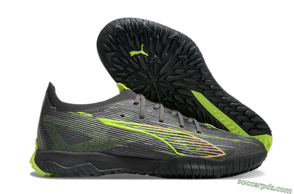 Puma Ultra Ultimate TF Low-Tops Football Shoes - Oliver Green/Yellow 1