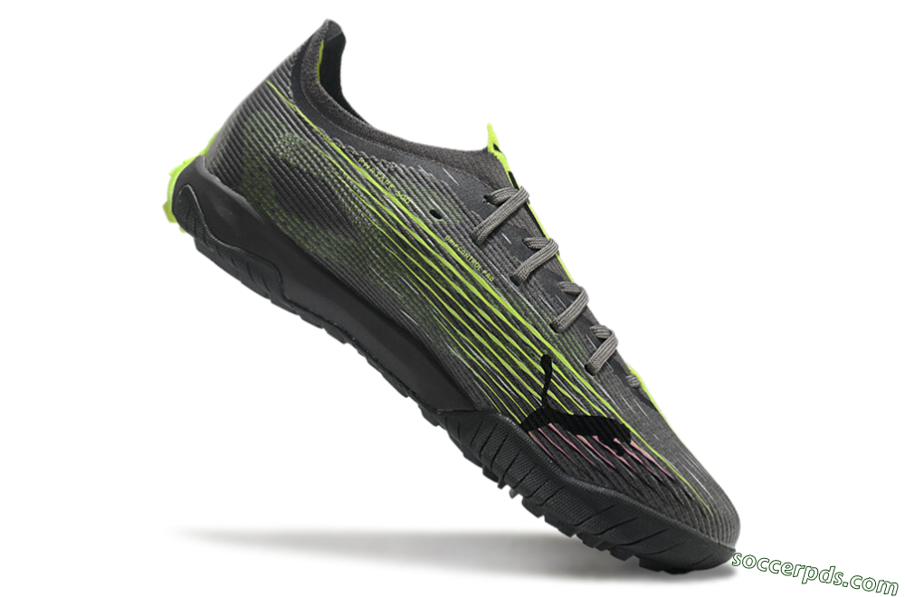 Puma Ultra Ultimate TF Low-Tops Football Shoes - Oliver Green/Yellow 5