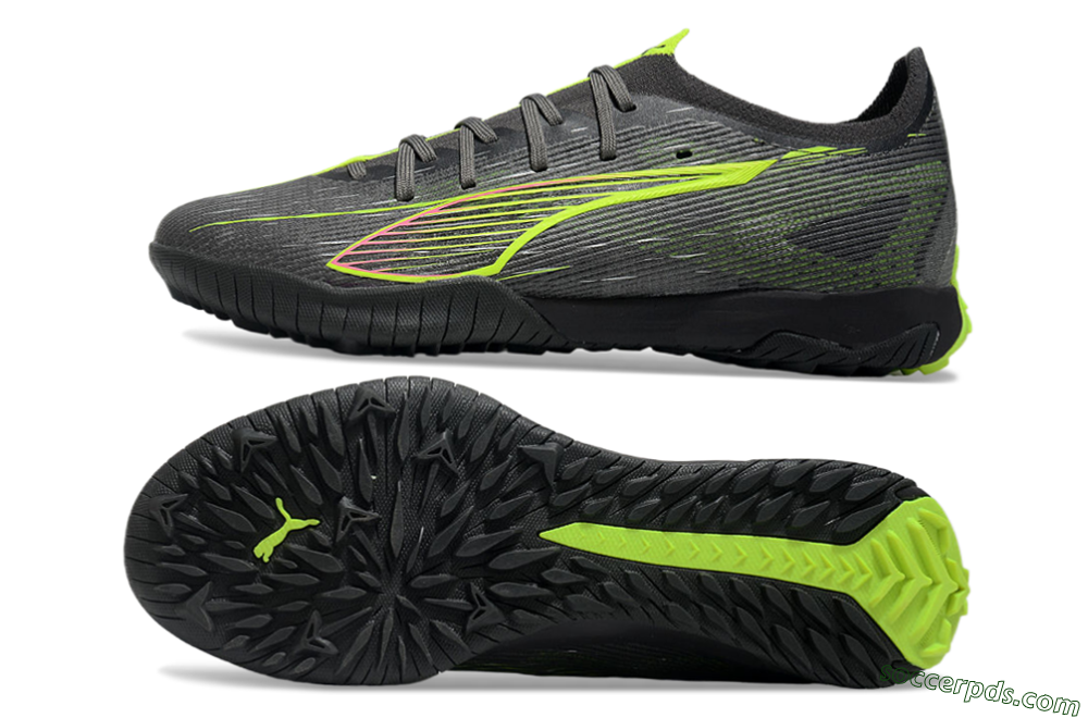 Puma Ultra Ultimate TF Low-Tops Football Shoes - Oliver Green/Yellow 0