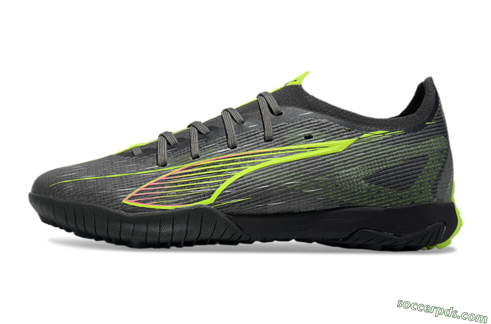 Puma Ultra Ultimate TF Low-Tops Football Shoes - Oliver Green/Yellow 2