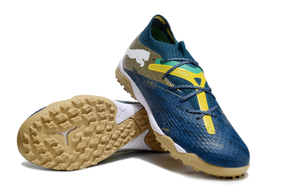 Puma x Neymar Future 7 Ultimate bna TF Low-Tops Football Shoes - Blue/Yellow/Green