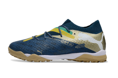 Puma x Neymar Future 7 Ultimate bna TF Low-Tops Football Shoes - Blue/Yellow/Green